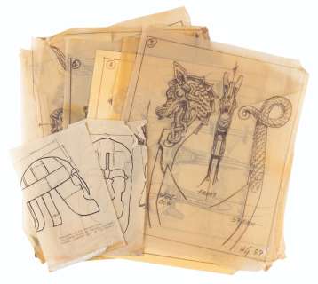 A Set of "The Vikings" Harper Goff Production Concepts. | Van Eaton Galleries