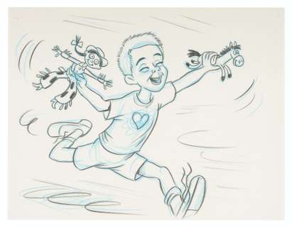 A “Toy Story 2” Jessie and Bullseye Storyboard Panel. | Van Eaton Galleries