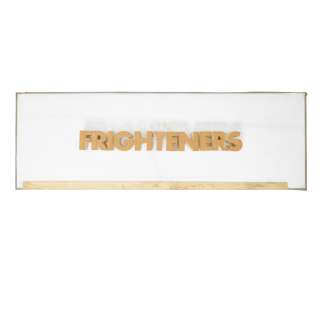 Lot 180 - "Frighteners" Raised Letters on Plexiglass Pane Used in Generating Ad Art for The Frighteners.