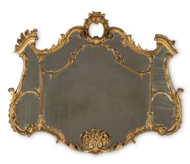 The Crown | A 19th century carved giltwood mirror, in the George II Rococo styleFirst seen in Season 3, in the Princess Margaret Apartments set | Bonhams