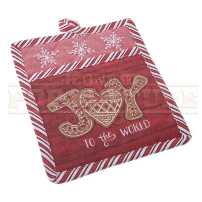 Lot 201 - Red One - Mrs. Claus‘ "Joy to the World" Pot Holder - H4-204