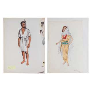 A Group of Costume Sketches from Ben-Hur featuring Stephen Boyd, Designed by Elizabeth Haffenden, Sketched by Paula Giokaris | Bonhams