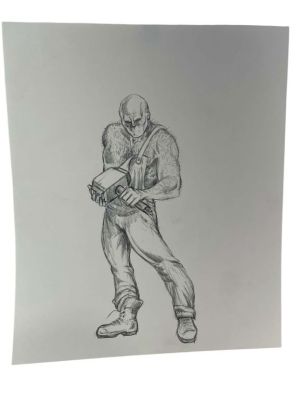 Lot 374 - Thir13en Ghosts (2001) - Hand Drawn Art ’Hammer’ Ghost | Hanlin Auction Service