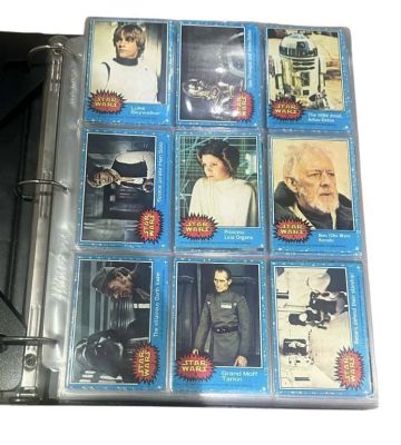 Lot 232 - Star Wars - Set of all 5 Series Cards with Sickers (1977 Topps) | Hanlin Auction Service