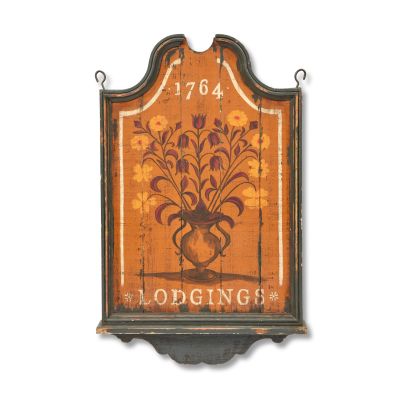 Lot 348 - A painted pine double sided ’Lodgings’ sign First seen Season 7, Episode 10, ’Brotherly Love’, for the Philadelphia Street Set | Bonhams