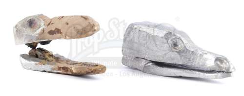 DRAGONSLAYER (1981) - Lot 218 - Phil Tippett Collection: Pair of Vermithrax Pejorative Armature Head Casts