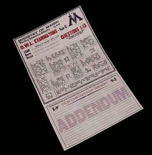 Harry Potter And The Order Of The Phoenix O.W.L. Exam | The Prop Block