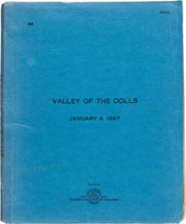 A Script from "The Valley of the Dolls." | Heritage