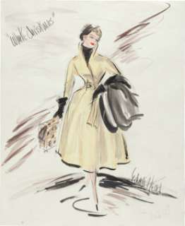 Vera-Ellen "Judy Haynes" Costume Sketch by Edith Head for White Christmas (Paramount, 1954). | Heritage