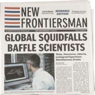 New Frontiersman "Global Squidfalls Baffle Scientists" Newspapers from Watchmen, Episode 2: ... | Heritage