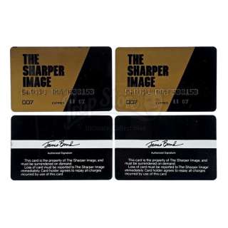 VIEW TO A KILL, A (1985) - Lot 142 - Pair of Production-Made James Bond (Roger Moore) Sharper Image Credit Cards