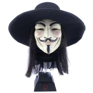V FOR VENDETTA (2005) - Lot 403 - Crowd Member‘s V Mask, Hat, and Wig