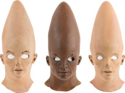 Coneheads (Paramount, 1993), (3) Full Head Latex Pullover Masks. (Total: 3 Items)