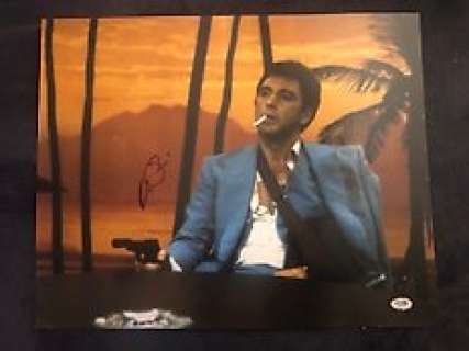 Scarface | Scarface - Signed by Al Pacino (Tony Montana) - with PSA/DNA Certificate | Catawiki