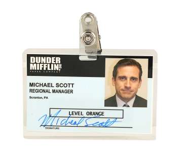 THE OFFICE (TV SERIES, 2005-2013) - Lot 808 - Michael Scott‘s (Steve Carell) Photo ID Badge