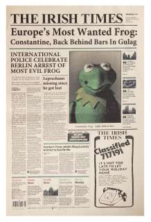 Muppets Most Wanted Newspaper Prop. | Van Eaton Galleries