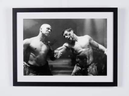 Kickboxer 1989 - Jean-Claude Van Damme & Michel Qissi - Wooden Framed 70X50 cm - Limited Edition Nr 01 of 20 - Serial ID 30486 - Original Certificate (COA), Hologram Logo Editor and QR Code | Catawiki