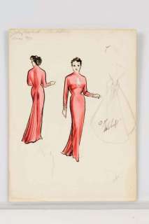 Irene Sharaff costume design sketch for Judy Garland from A Star Is Born | Profiles in History