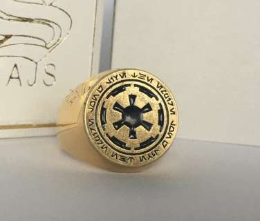 Unique Galactic Republic Symbol Star Wars 24kt Gold Plated - Ring | Catawiki