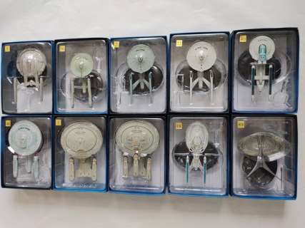 Star Trek - 1O U.S.S. Enterprise Starship’s - Eaglemoss | Catawiki