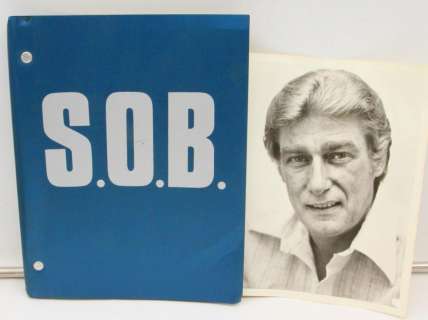 Richard Milligan Signed "S.O.B." Script & Photo | GWS Auctions