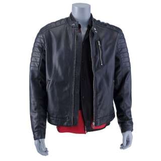 Better Call Saul | Nacho Varga (as played by Michael Mando) Leather Jacket with Red and Black Dress Shirt | Propstore