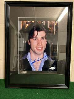 John Travolta - John Travolta - Signed framed picture with COA | Catawiki