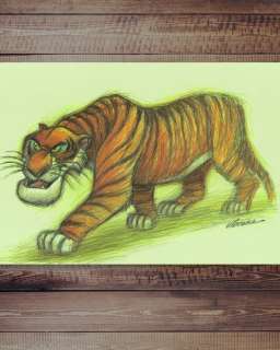 Joan Vizcarra - Jungle Book: Shere Khan – Original Pencil Drawing – Hand Signed