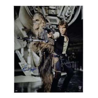 STAR WARS: A NEW HOPE (1977) - Lot 1368 - Harrison Ford and Peter Mayhew Autographed Photo