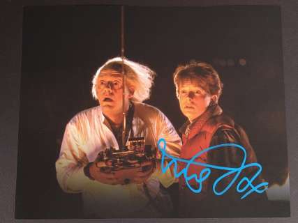 Back to the Future - Signed by Michael J. Fox, with Letter of Authenticity - Photo, Autograph | Catawiki