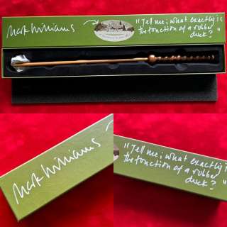 Harry Potter - Mark Williams (Arthur Weasley) signed wand box, Noble, with COA and photo signing session | Catawiki