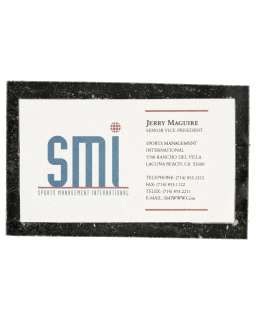 "Jerry Maguire" Jerry Maguire’s (Tom Cruise) Business Card | Planet Hollywood Vault