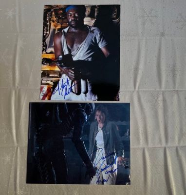 Alien - 1979 - 2x Signed 8x10 Photo - Yaphet Kotto (RIP) as Parker, Veronica Cartwright as Lambert