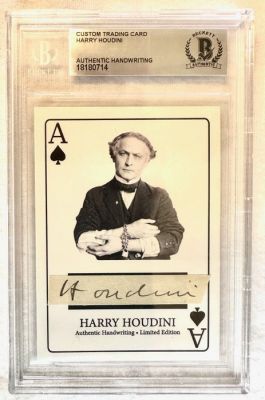 Autograph of Harry Houdini - Worlds Most Famous Magician - With Beckett Authentication | Catawiki