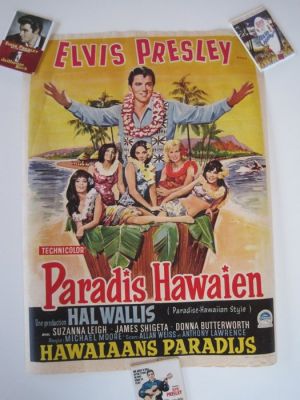 Elvis Presley - Paradise-Hawaiian Style, Belgian movieposter - Paradis Hawaien | Catawiki