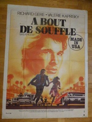 Richard Gere - Breathless - A Bout the Souffle - Original 3 sheet Filmposter | Catawiki