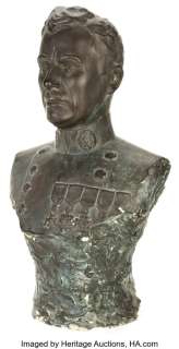 Charlie Chaplin bust by Katherine Stubergh from The Great Dictator. ...