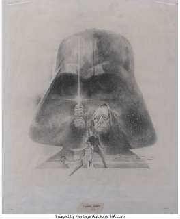 Star Wars original poster concept artwork by Tom Jung....