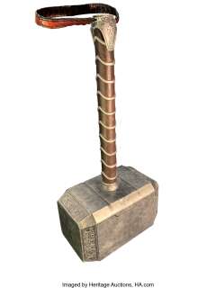 Ultra-heavy "Thor" Mjölnir hammer used by all the Avengers in the "worthy test" sequence in Avengers: Age of Ultron.... | Profiles in History
