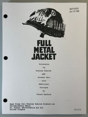 Full Metal Jacket (1987) - Revised Shooting Script - Stanley Kubrick - Warner Bros. | Catawiki