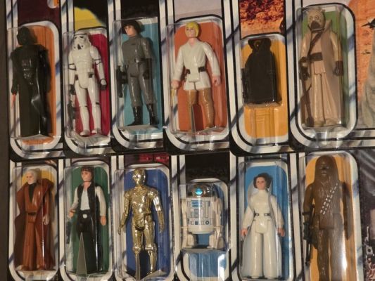 Kenner - Action figure Star Wars 1977 - Very High Quality First 12 Original Action figures - Excellent Recarded Display for any Star Wars Fan