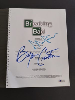 Breaking Bad - Pilot Episode Full Script – Bryan Cranston & Aaron Paul Dual Signed – Beckett COA