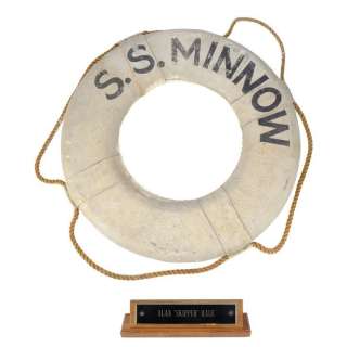 GILLIGAN‘S ISLAND (1964-1967) - Lot 156 - S.S. Minnow Life Preserver Ring and Alan Hale‘s Desk Nameplate