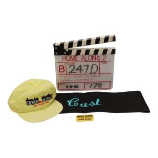 HOME ALONE 2: LOST IN NEW YORK (1992) - Lot 1193 - B-Camera Clapperboard, Cast Chair Back, Crew Hat and Crew Badge