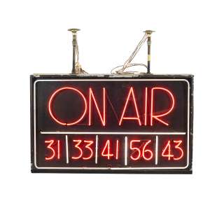 Master "ON AIR" Neon Board from CBS Television City - 8 x 46 x 51 - ImagineNationTVC LOP | Goldin