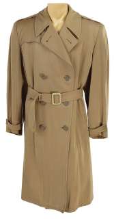 Clark Gable taupe raincoat from an unidentified MGM production. | Profiles in History