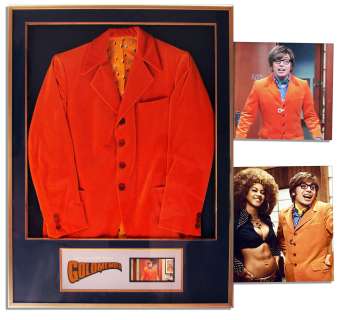 Mike Myers Screen-Worn Iconic Crushed Orange Jacket From ’’Austin Powers in Goldmember’’ | Nate Sanders