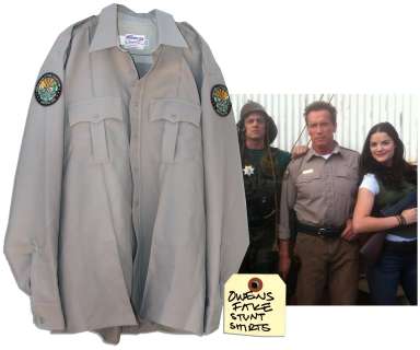Arnold Schwarzenegger Production Used Sheriff Shirt From ’’The Last Stand’’ | Nate Sanders