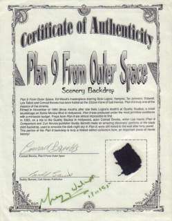 Plan Nine From Outerspace prop piece | Piece of the Past