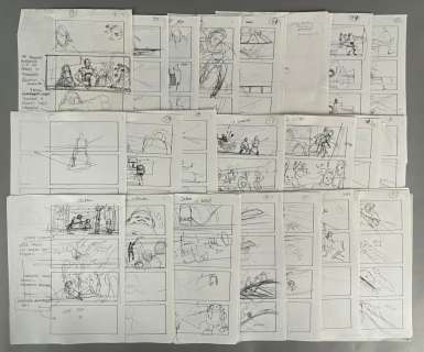 Group of Star Wars Return of the Jedi Sketch Art Xerox Copies | misc / divers